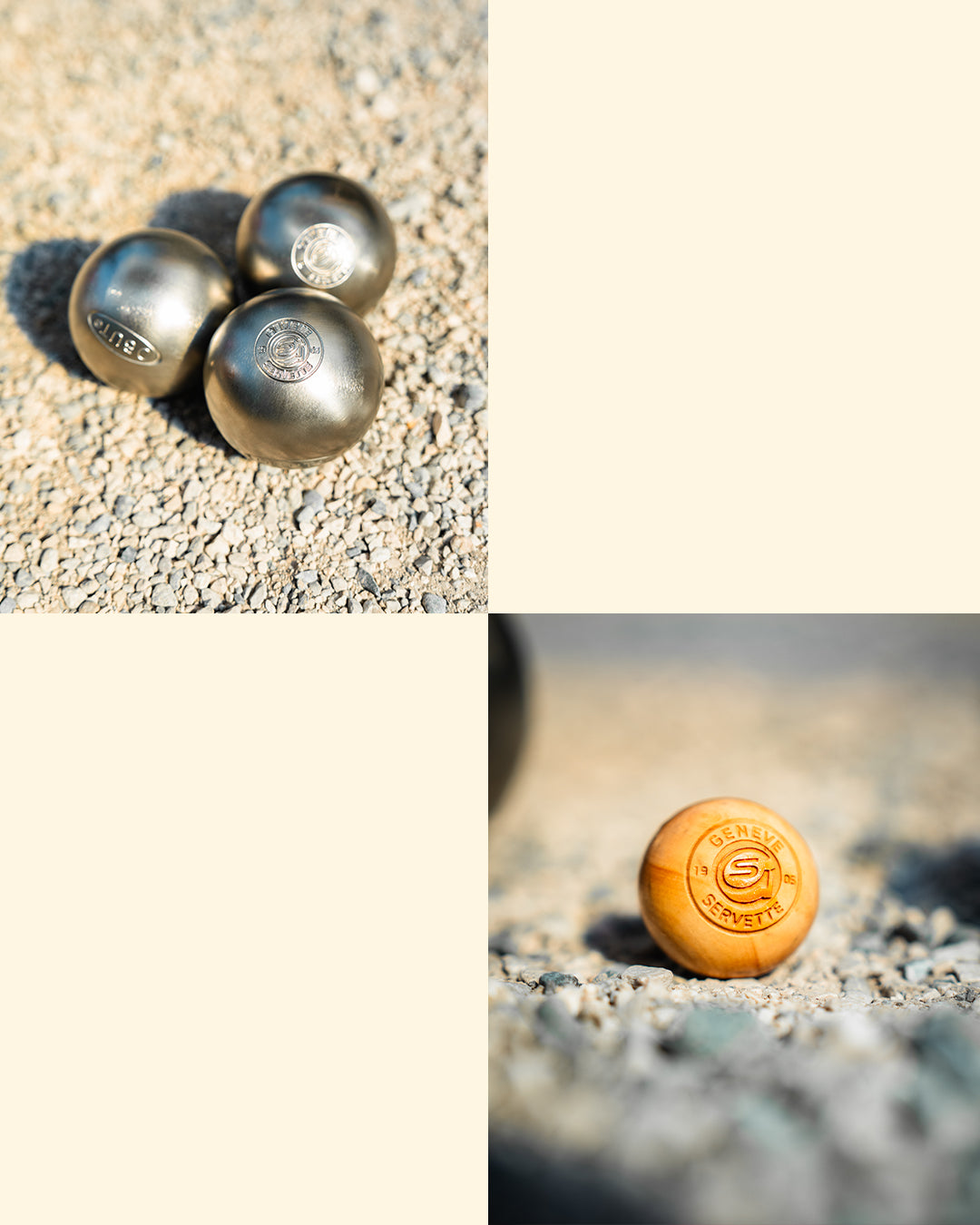Boules de pétanque et but GSHC