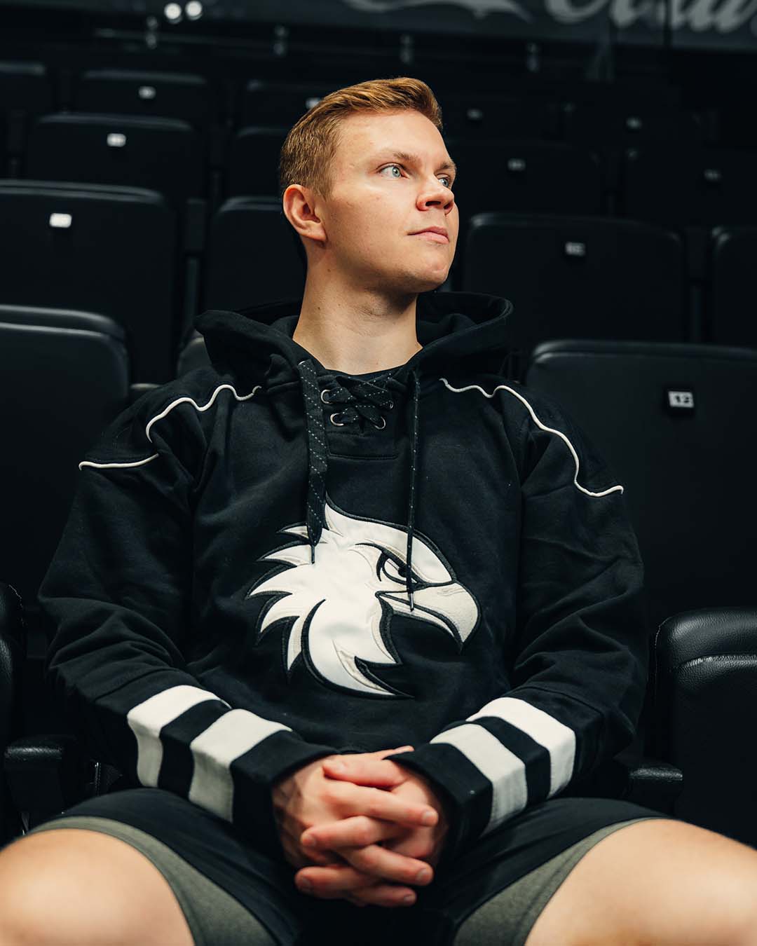 Hoodie Hockey Black Eagle
