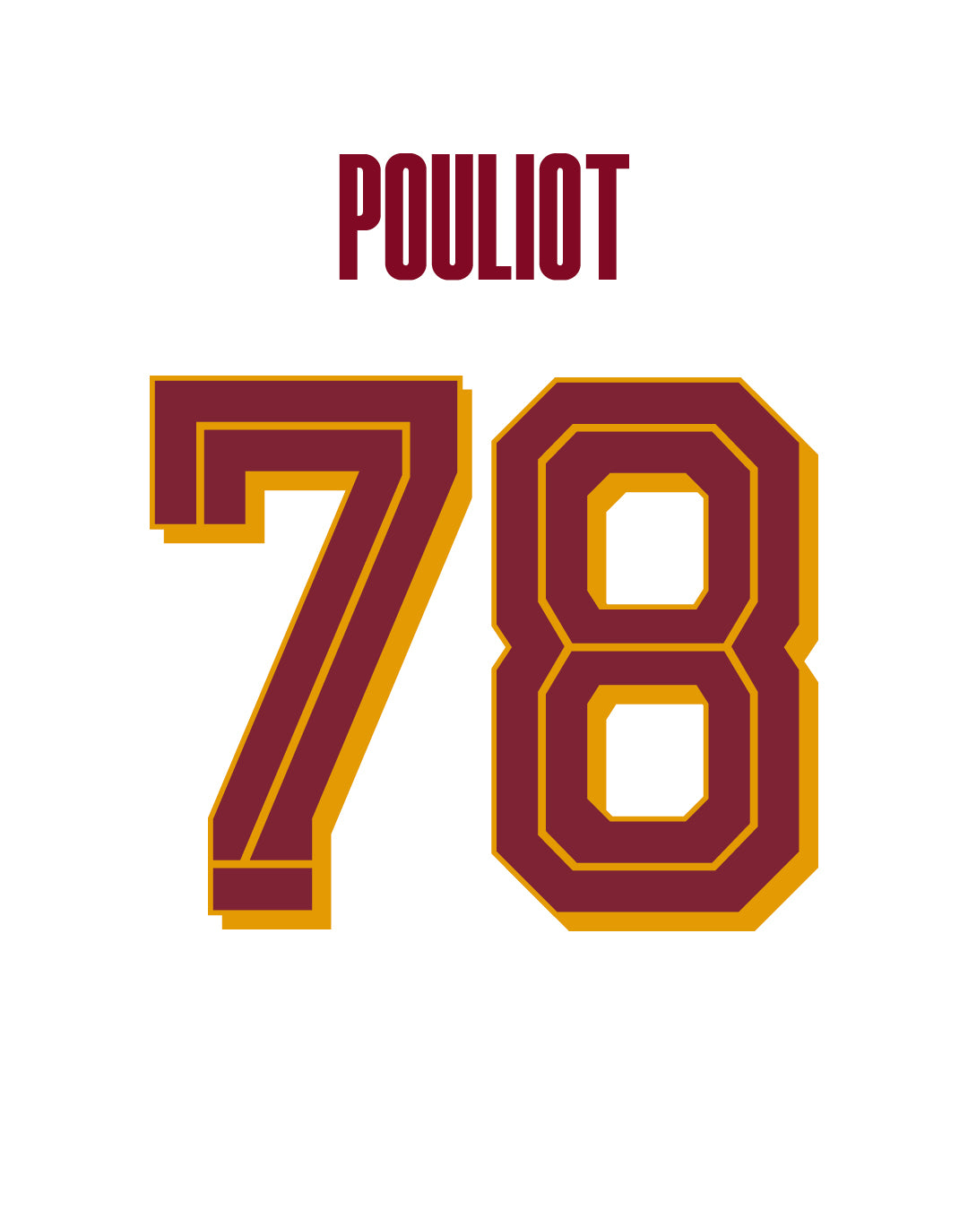 Maillot AWAY 25-26 POULIOT 78 - SIGNÉ