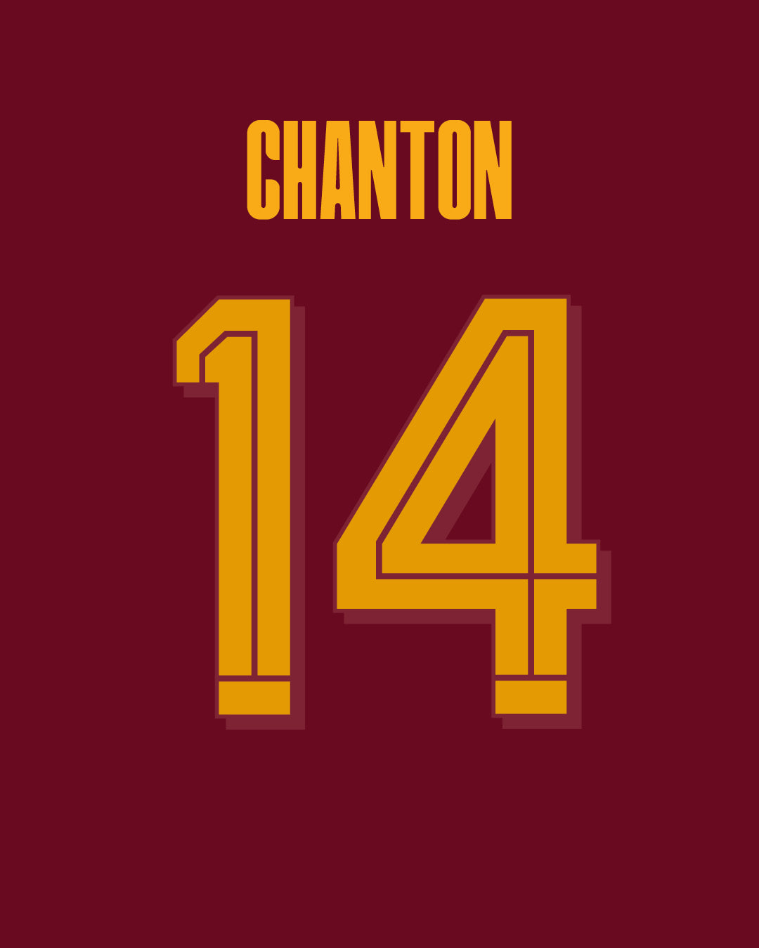 Maillot HOME 25-26 CHANTON 14 - SIGNÉ