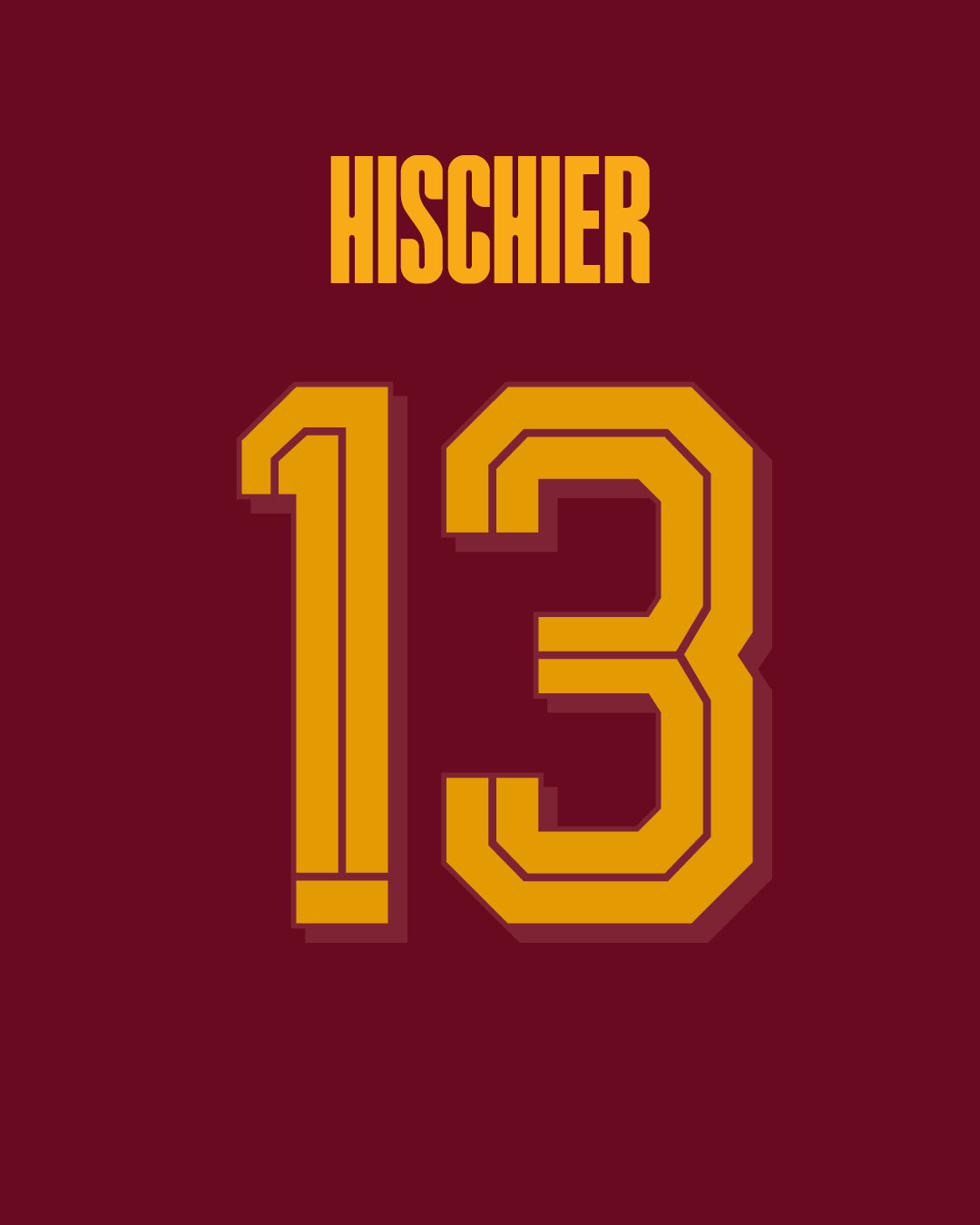Maillot HOME 25-26 HISCHIER 13 - SIGNÉ